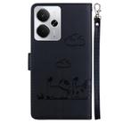For Realme 14 Cute Cats RFID Leather Phone Case(Black) - 3