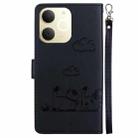 For Realme Narzo 80 Lite 4G / C71 India Cute Cats RFID Leather Phone Case(Black) - 3