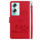 For OnePlus Nord N30 SE Cute Cats RFID Leather Phone Case(Red) - 3