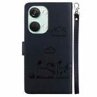 For OnePlus Nord 3 Cute Cats RFID Leather Phone Case(Black) - 3