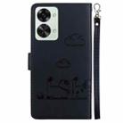 For OnePlus Nord 2T Cute Cats RFID Leather Phone Case(Black) - 3