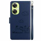 For OnePlus Nord CE 3 Lite Cute Cats RFID Leather Phone Case(Blue) - 3