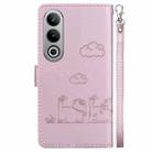 For OnePlus Nord CE4 5G Cute Cats RFID Leather Phone Case(Rose Gold) - 3