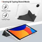 For Xiaomi Redmi Pad SE 8.7 Clear Acrylic Deformation Leather Tablet Case(Black) - 3