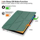 For Xiaomi Redmi Pad SE 8.7 Clear Acrylic Deformation Leather Tablet Case(Dark Green) - 2