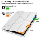 For Xiaomi Redmi Pad SE 8.7 Clear Acrylic Deformation Leather Tablet Case(Grey) - 2