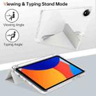 For Xiaomi Redmi Pad SE 8.7 Clear Acrylic Deformation Leather Tablet Case(Grey) - 3