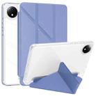 For Xiaomi Redmi Pad SE 8.7 Clear Acrylic Deformation Leather Tablet Case(Lavender Purple) - 1