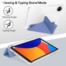 For Xiaomi Redmi Pad SE 8.7 Clear Acrylic Deformation Leather Tablet Case(Lavender Purple) - 3