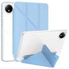 For Xiaomi Redmi Pad SE 8.7 Clear Acrylic Deformation Leather Tablet Case(Ice Blue) - 1