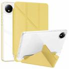 For Xiaomi Redmi Pad SE 8.7 Clear Acrylic Deformation Leather Tablet Case(Yellow) - 1