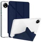 For Xiaomi Redmi Pad SE 8.7 Clear Acrylic Deformation Leather Tablet Case(Dark Blue) - 1