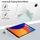 For Xiaomi Redmi Pad SE 8.7 Clear Acrylic Deformation Leather Tablet Case(Light Green) - 3