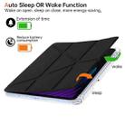 For Xiaomi Pad 7 / 7 Pro Clear Acrylic Deformation Leather Tablet Case(Black) - 2
