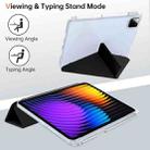 For Xiaomi Pad 7 / 7 Pro Clear Acrylic Deformation Leather Tablet Case(Black) - 3