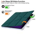 For Xiaomi Pad 7 / 7 Pro Clear Acrylic Deformation Leather Tablet Case(Dark Green) - 2