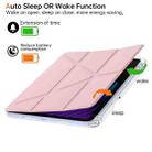 For Xiaomi Pad 7 / 7 Pro Clear Acrylic Deformation Leather Tablet Case(Pink) - 2