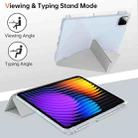For Xiaomi Pad 7 / 7 Pro Clear Acrylic Deformation Leather Tablet Case(Grey) - 3