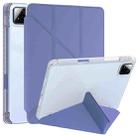 For Xiaomi Pad 7 / 7 Pro Clear Acrylic Deformation Leather Tablet Case(Lavender Purple) - 1