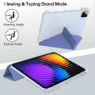For Xiaomi Pad 7 / 7 Pro Clear Acrylic Deformation Leather Tablet Case(Lavender Purple) - 3