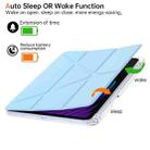 For Xiaomi Pad 7 / 7 Pro Clear Acrylic Deformation Leather Tablet Case(Ice Blue) - 2