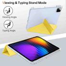 For Xiaomi Pad 7 / 7 Pro Clear Acrylic Deformation Leather Tablet Case(Yellow) - 3