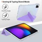 For Xiaomi Pad 7 / 7 Pro Clear Acrylic Deformation Leather Tablet Case(Purple) - 3