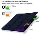 For Xiaomi Pad 7 / 7 Pro Clear Acrylic Deformation Leather Tablet Case(Dark Blue) - 2