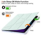 For Xiaomi Pad 7 / 7 Pro Clear Acrylic Deformation Leather Tablet Case(Light Green) - 2