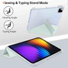 For Xiaomi Pad 7 / 7 Pro Clear Acrylic Deformation Leather Tablet Case(Light Green) - 3