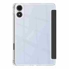 For Xiaomi Redmi Pad 12.1 Clear Acrylic Deformation Leather Tablet Case(Black) - 3