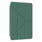 For Xiaomi Redmi Pad 12.1 Clear Acrylic Deformation Leather Tablet Case(Dark Green) - 2