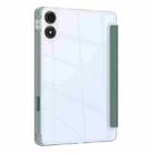 For Xiaomi Redmi Pad 12.1 Clear Acrylic Deformation Leather Tablet Case(Dark Green) - 3