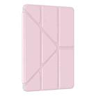 For Xiaomi Redmi Pad 12.1 Clear Acrylic Deformation Leather Tablet Case(Pink) - 2
