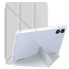 For Xiaomi Redmi Pad 12.1 Clear Acrylic Deformation Leather Tablet Case(Grey) - 1