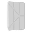For Xiaomi Redmi Pad 12.1 Clear Acrylic Deformation Leather Tablet Case(Grey) - 2