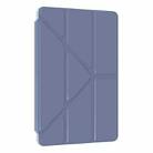 For Xiaomi Redmi Pad 12.1 Clear Acrylic Deformation Leather Tablet Case(Lavender Purple) - 2