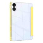 For Xiaomi Redmi Pad 12.1 Clear Acrylic Deformation Leather Tablet Case(Yellow) - 3