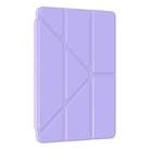 For Xiaomi Redmi Pad 12.1 Clear Acrylic Deformation Leather Tablet Case(Purple) - 2