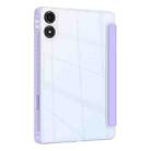 For Xiaomi Redmi Pad 12.1 Clear Acrylic Deformation Leather Tablet Case(Purple) - 3