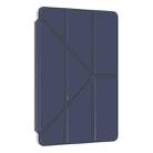 For Xiaomi Redmi Pad 12.1 Clear Acrylic Deformation Leather Tablet Case(Dark Blue) - 2