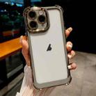 For iPhone 11 Pro Dual-color Plating Space PC Hybrid TPU Phone Case(Grey) - 1