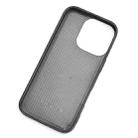 For iPhone 16 Pro Max Wristband Leather Back Phone Case(Black) - 3