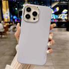 For iPhone 12 Pro Max Metal Liquid Silicone Skin Feel Phone Case(Sierra Blue) - 1