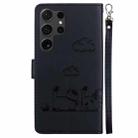 For Samsung Galaxy S24 Ultra 5G Cute Cats RFID Leather Phone Case(Black) - 3