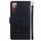 For Samsung Galaxy S20 FE Cute Cats RFID Leather Phone Case(Black) - 3