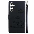 For Samsung Galaxy S25+ 5G Cute Cats RFID Leather Phone Case(Black) - 3