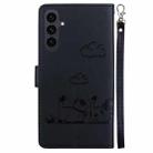 For Samsung Galaxy S25 FE 5G Cute Cats RFID Leather Phone Case(Black) - 3