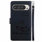 For Google Pixel 9 Pro XL Cute Cats RFID Leather Phone Case(Black) - 3