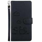 For Google Pixel 8a Cute Cats RFID Leather Phone Case(Black) - 2